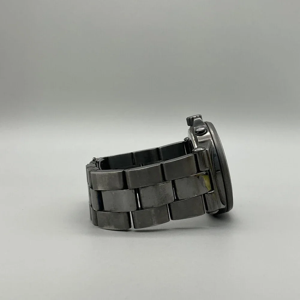 Michael Kors Dylan Mens Watch 45mm Gray Chronograph MK-8205 New Battery 7.25" - Picture 9 of 15